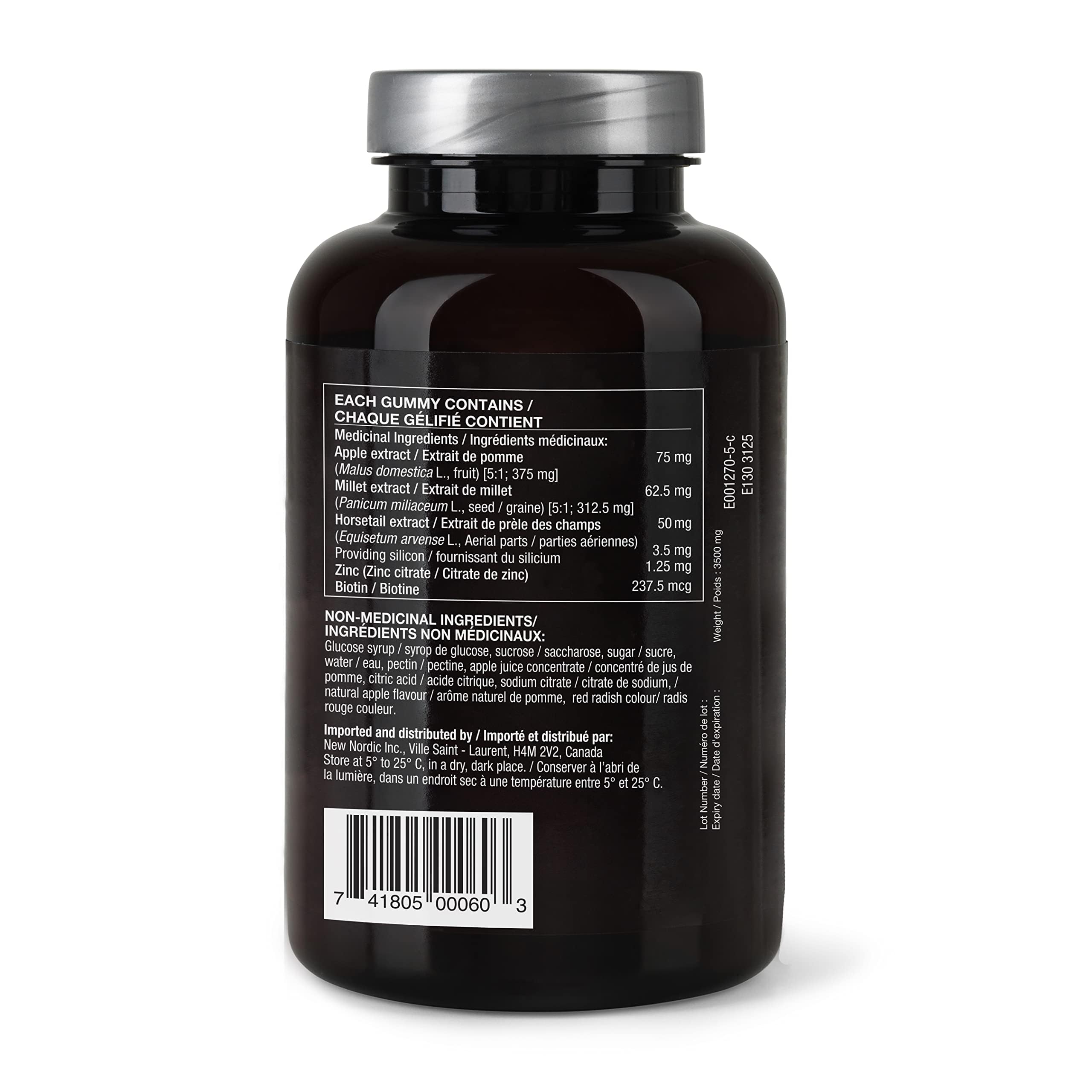 Illustration of benefits for hair, skin and nails