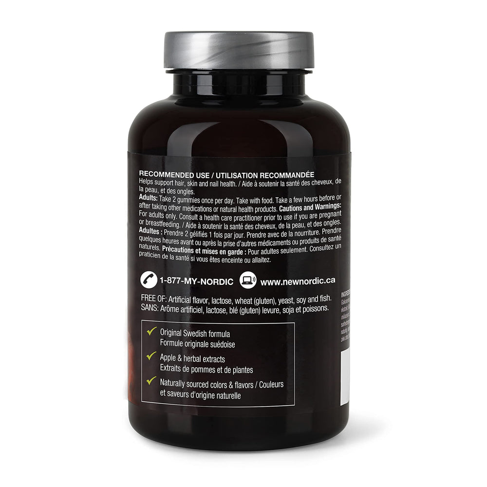 Natural ingredients including Biotin, procyanidin B2, millet and zinc