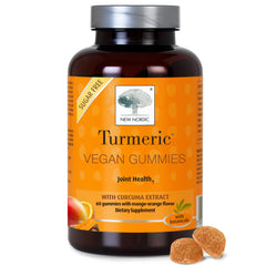 New Nordic Turmeric Curcumin Gummies Mango Orange 60 count hero image