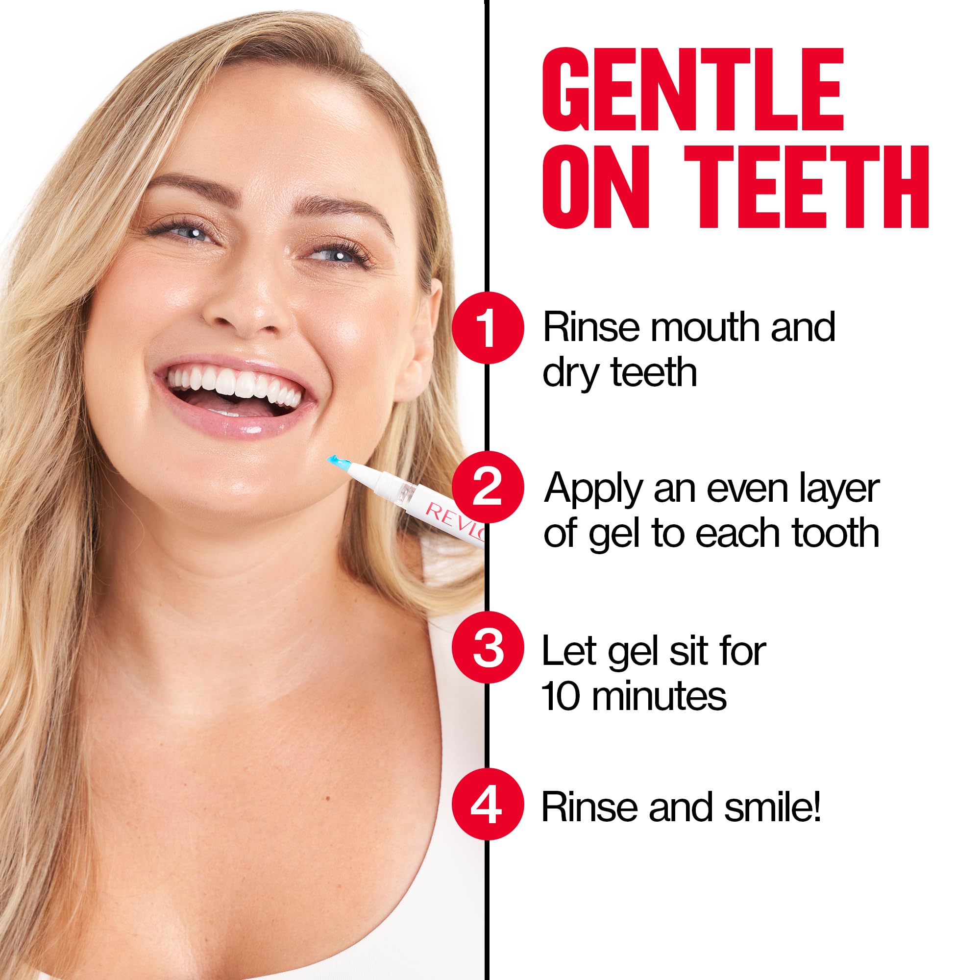 Usage steps: 10-minute desensitizing gel application