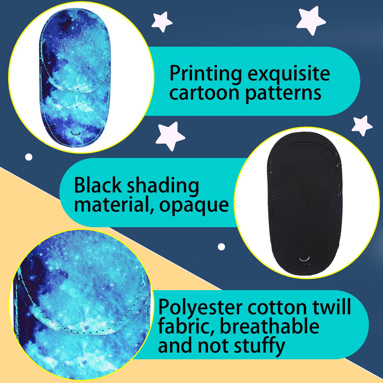 Starry sky star pattern eye patch for kids - patch 4