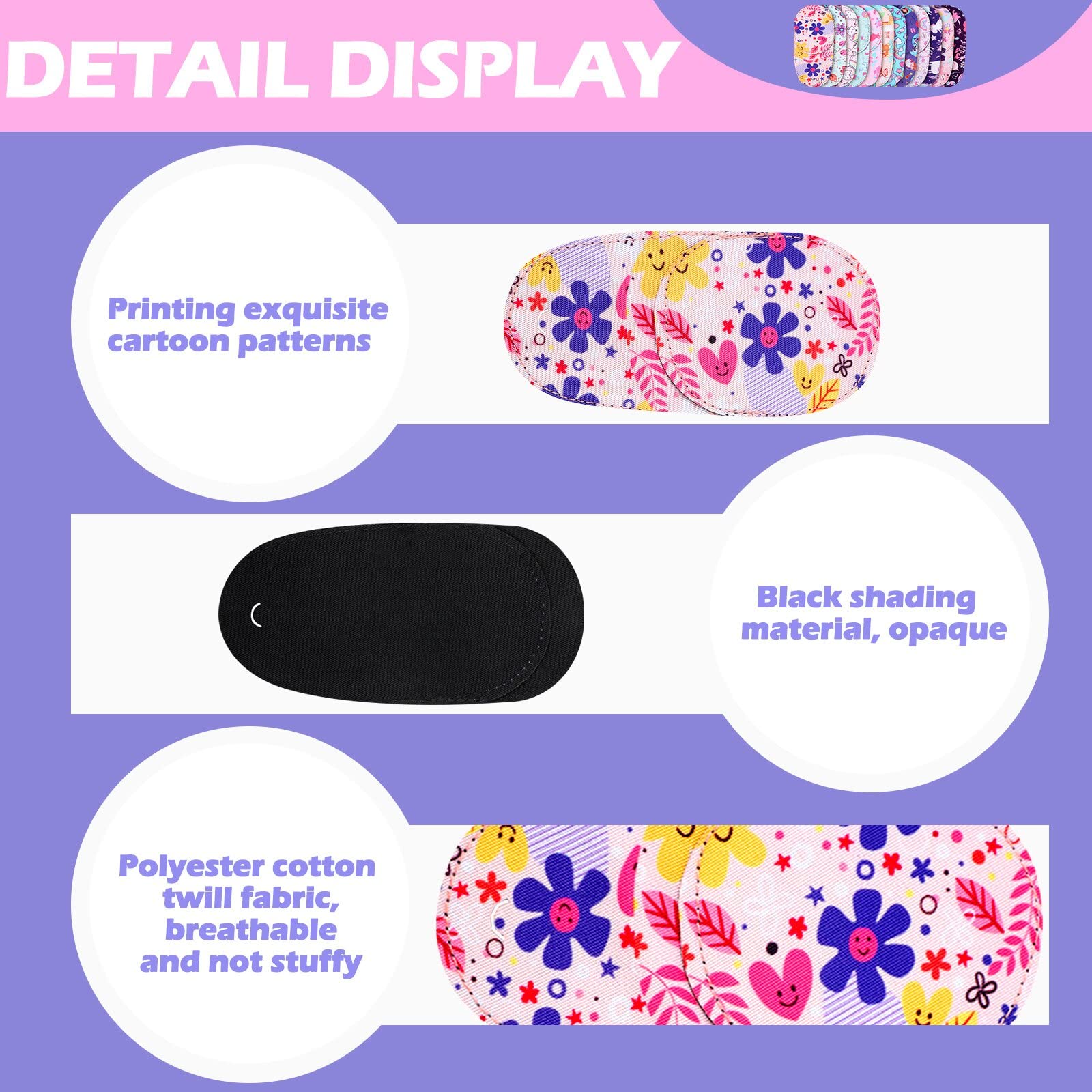 Rainbow pattern eye patch for kids by Newcotte