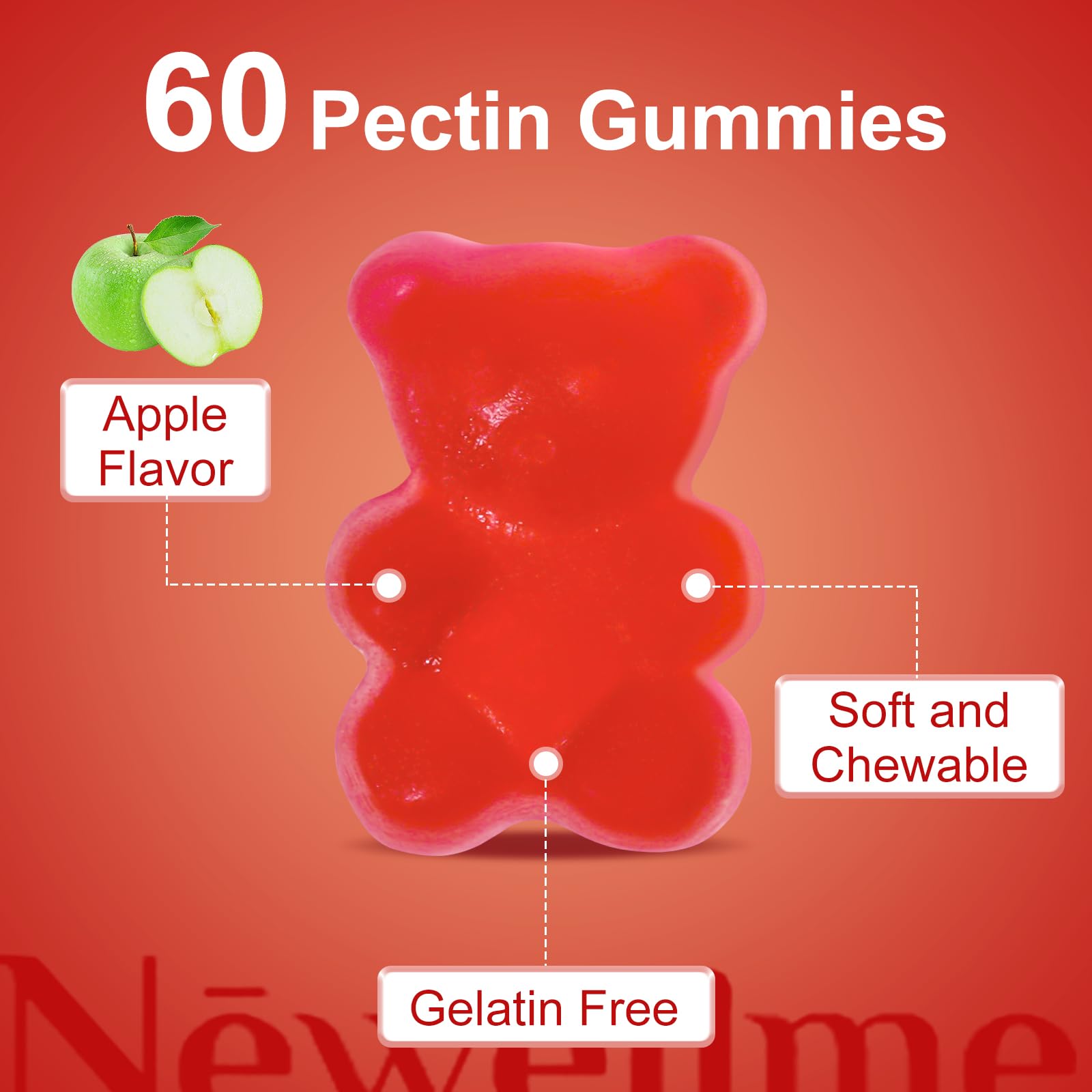 Packaging front showing 90 gummies