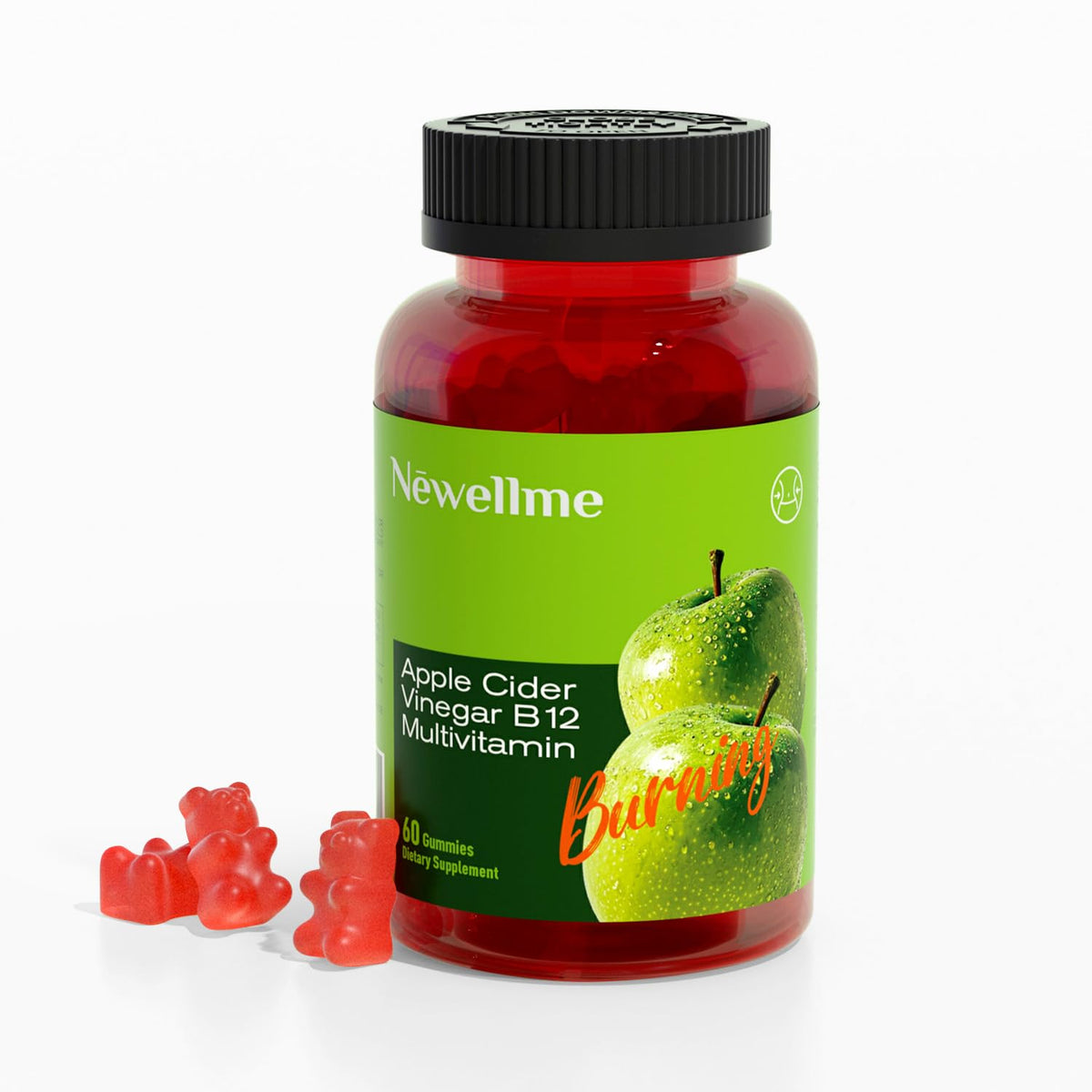 NEWELLME ACV Gummies bottle – 60 count