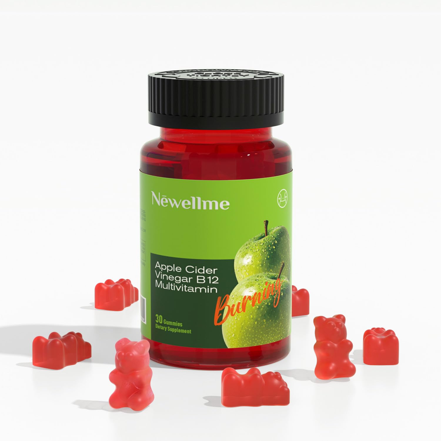 Newellme ACV Gummies bottle with Apple Cider Vinegar and The Mother