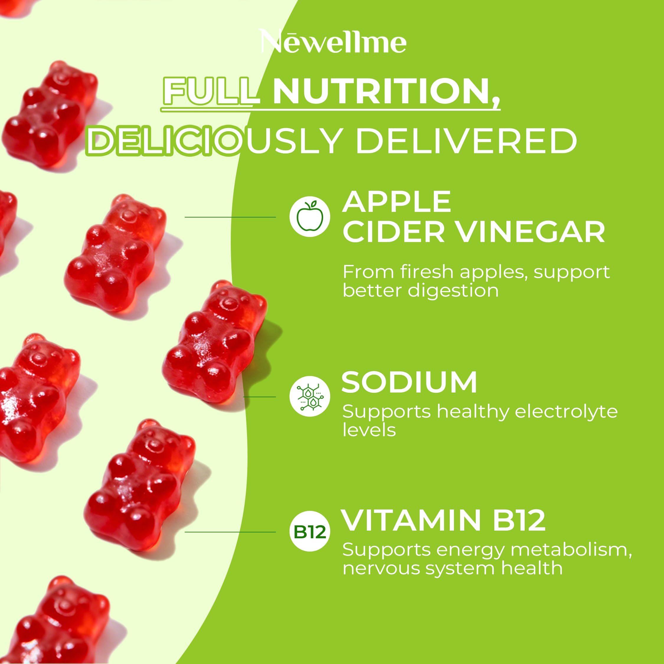 NEWELLME serving-size visual with suggested daily dosage information
