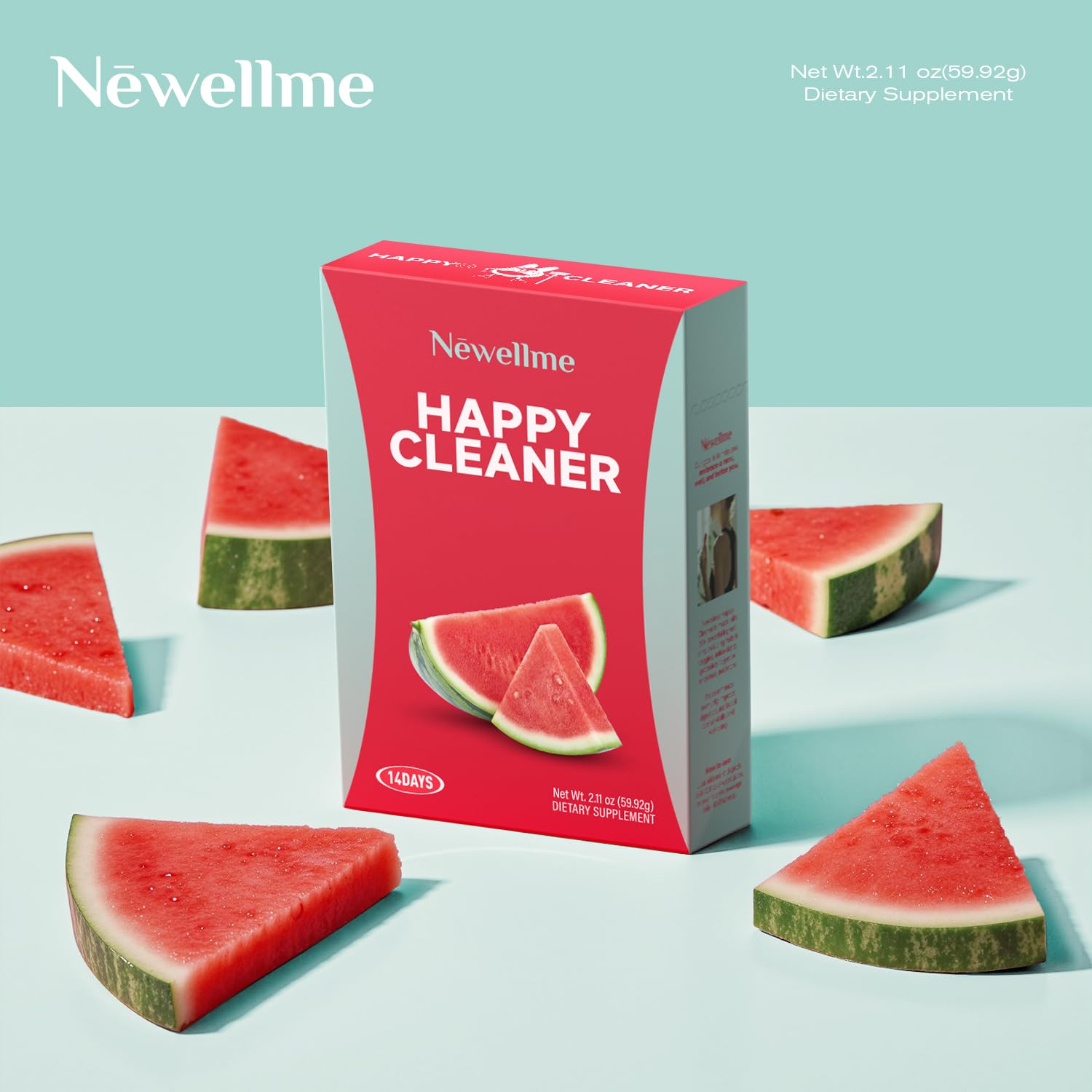 Back of NEWELLME Watermelon box showing product details