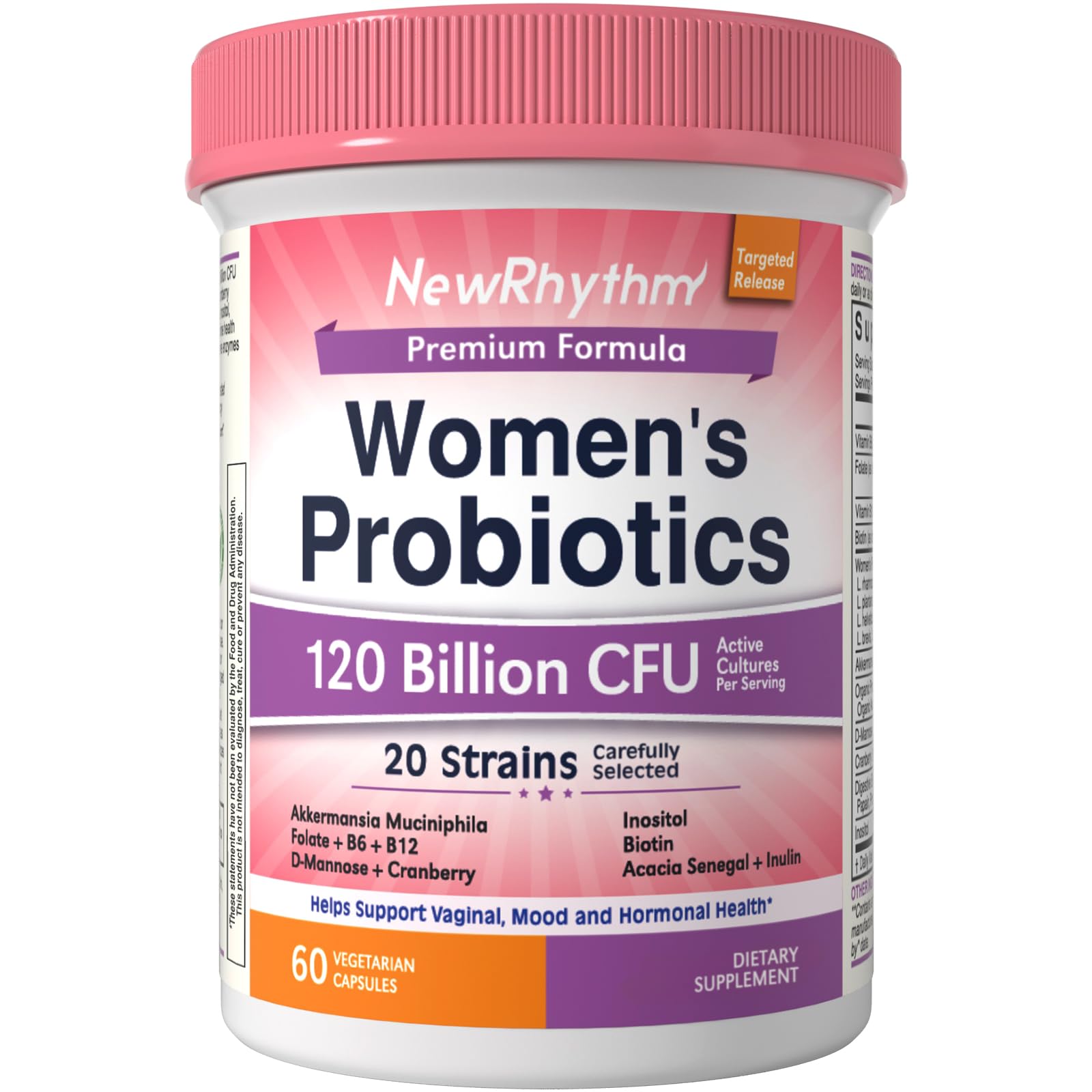 NewRhythm front packaging showing full supplement benefits and branding