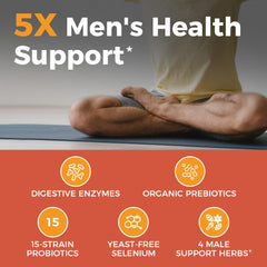 Selenium and male support herbs including saw palmetto