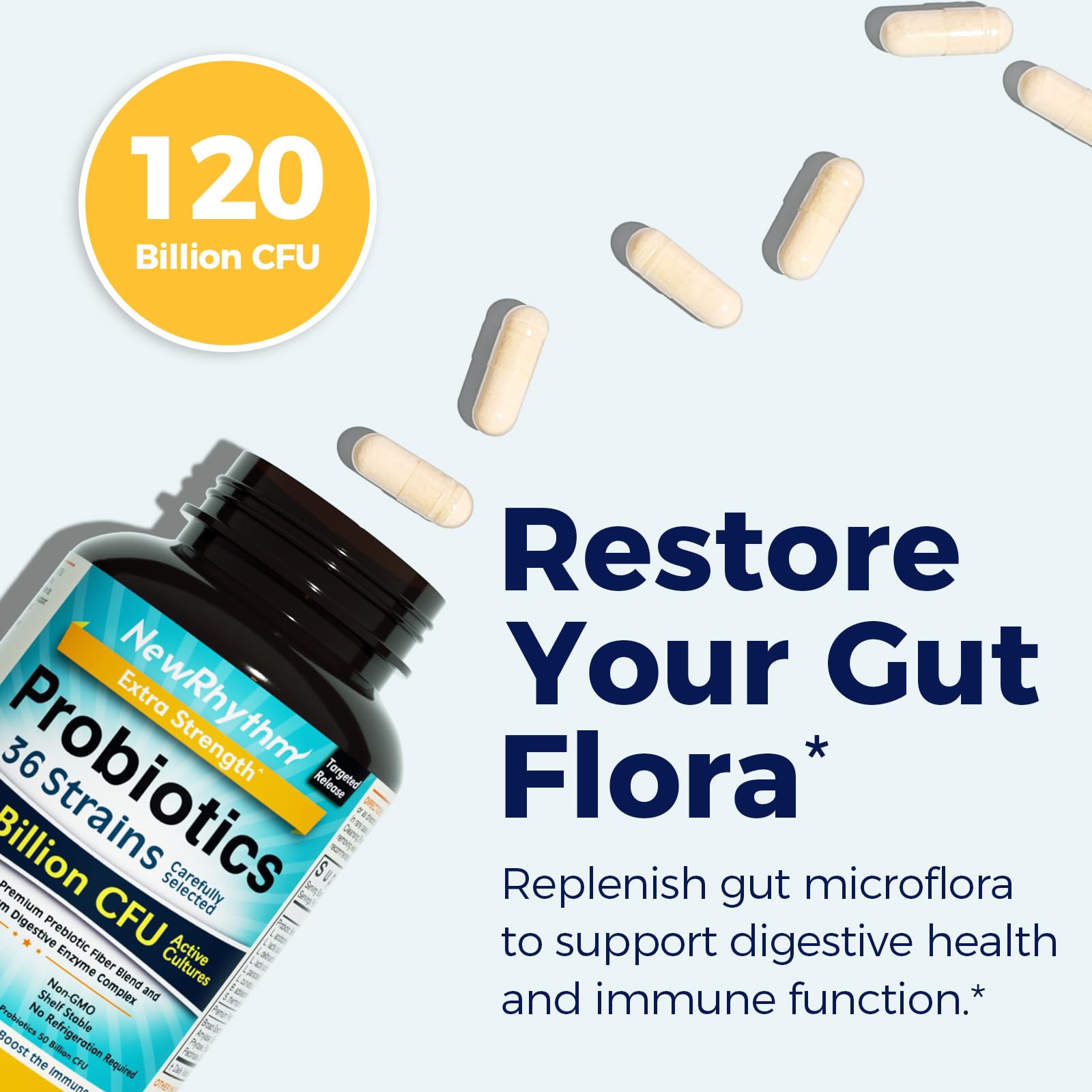 Illustration of targeted-release technology for probiotic survival in the stomach