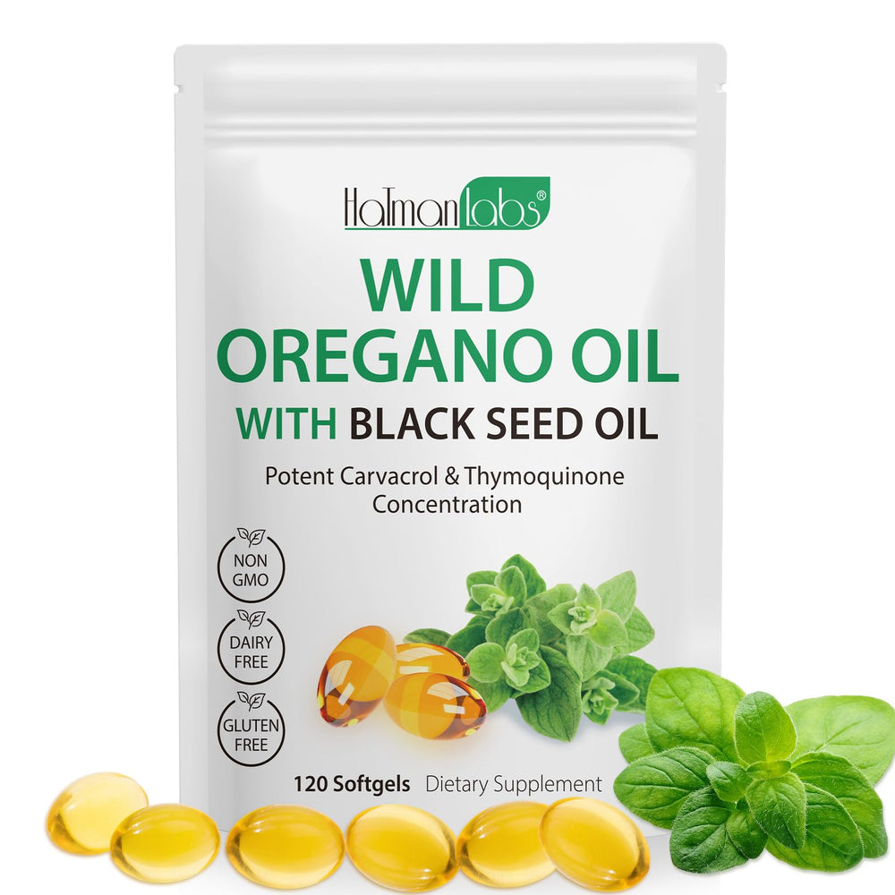 Front view of Newseel Oregano Oil Softgels bottle