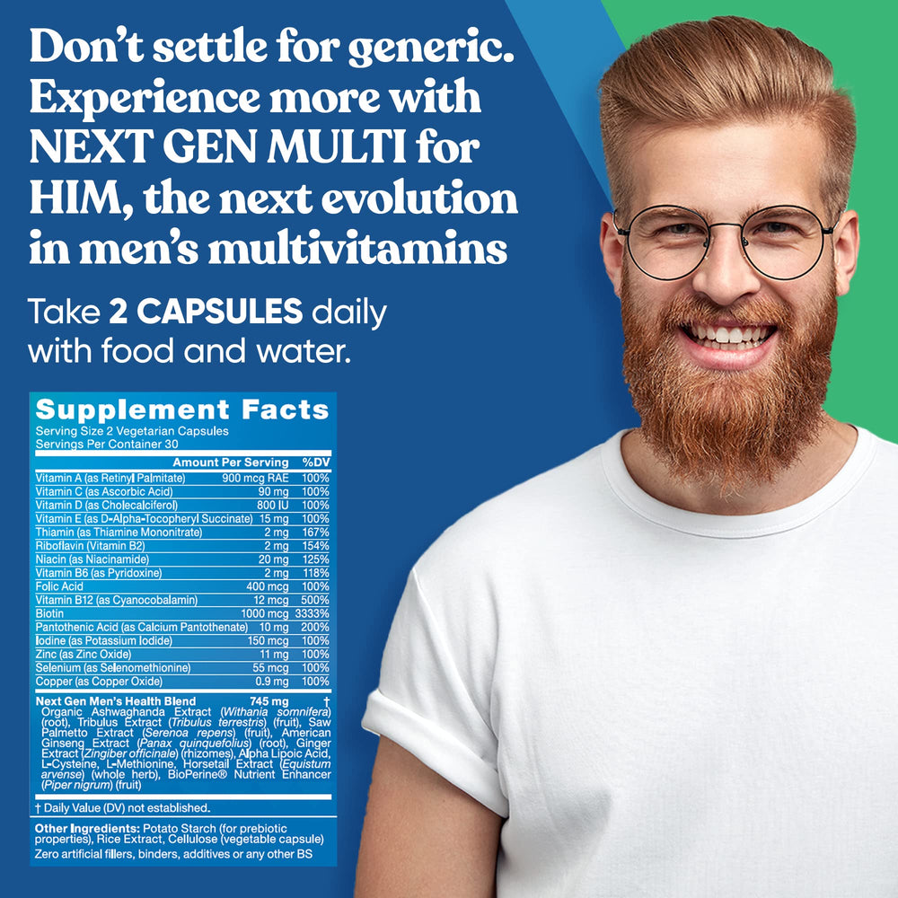 Key ingredients of Next Gen Multi for Him