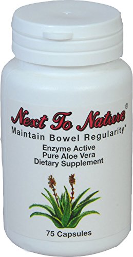 Next to Nature Aloe Vera capsules bottle for regularity