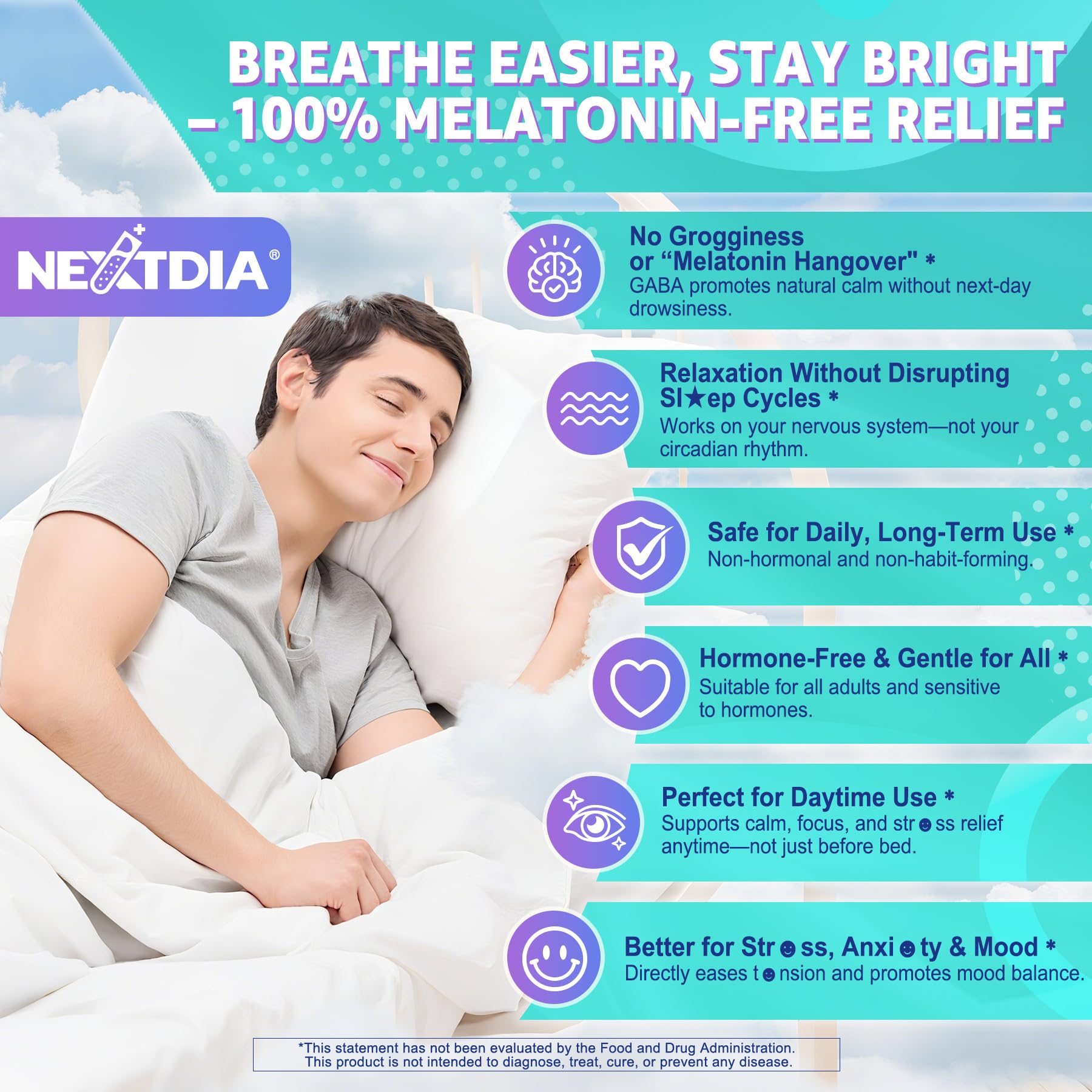 Nextdia bottle beside ingredient capsules and botanicals showing formula