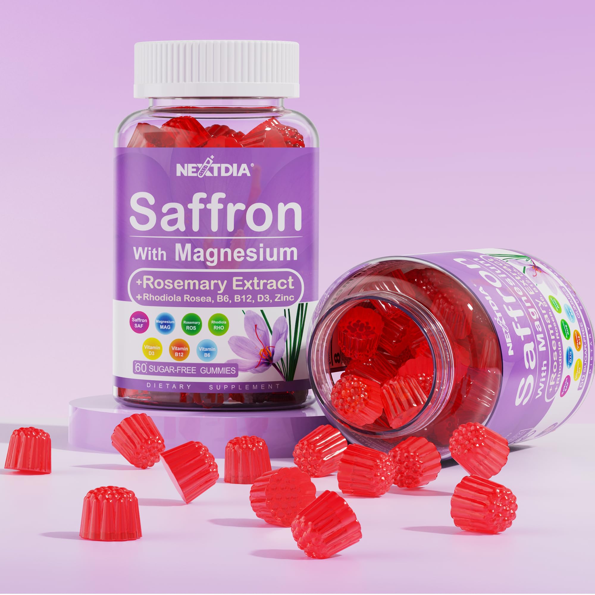 Calm, focused lifestyle concept with the gummies