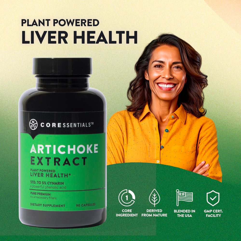 Digestive health support with artichoke extract capsules