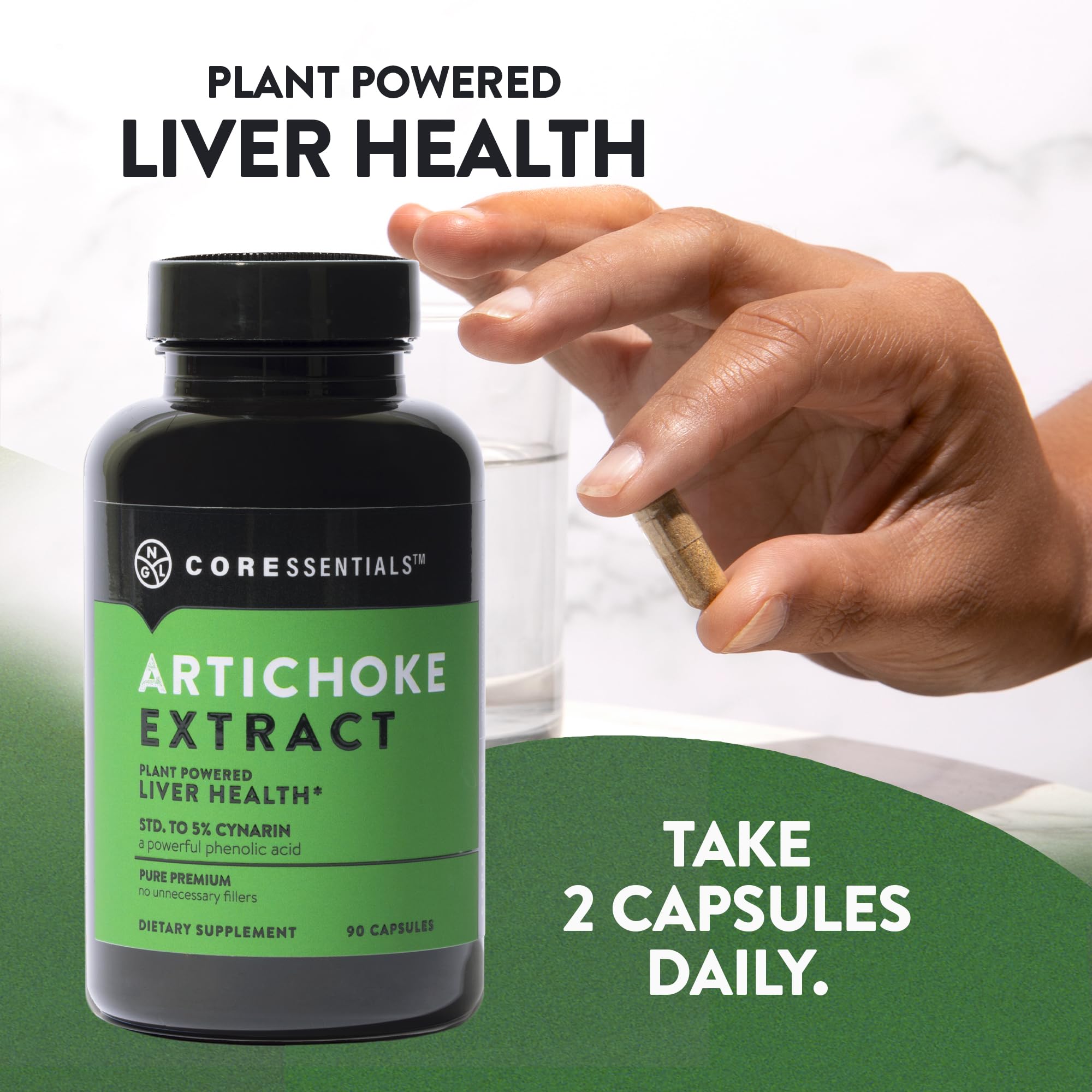 Liver support artichoke extract capsules 1300mg
