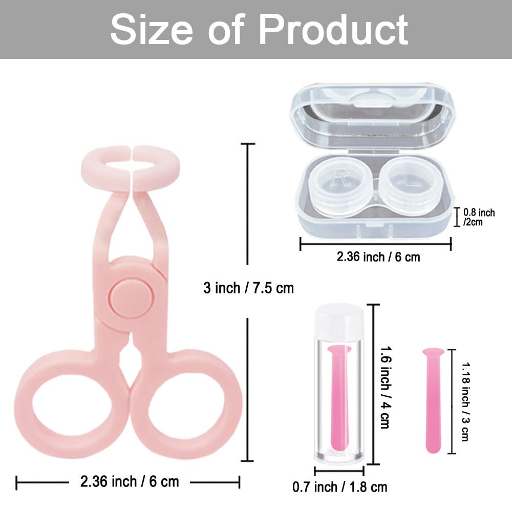 Lightweight portable contact lens tools for travel