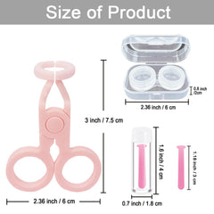 Lightweight portable contact lens tools for travel
