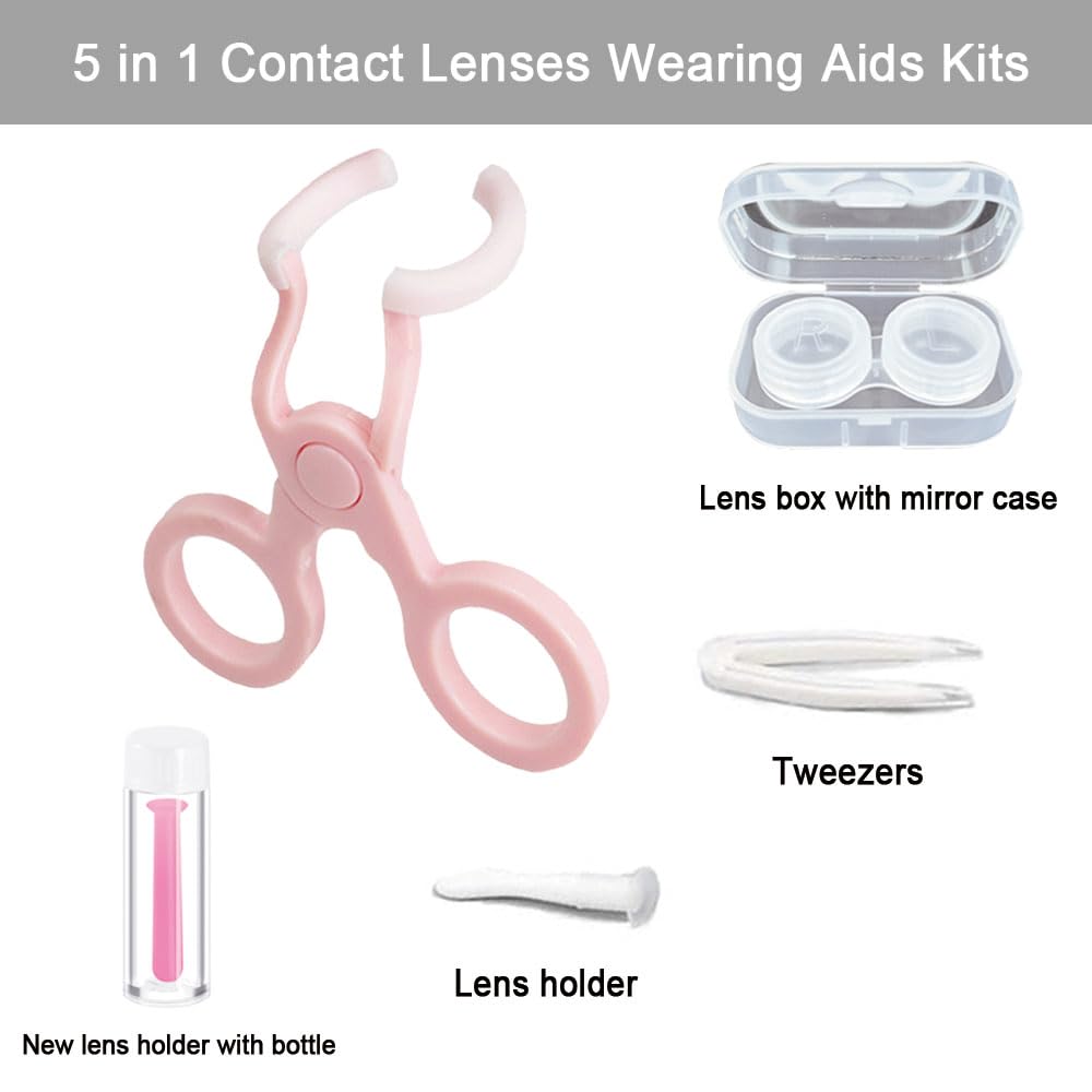 Unique contact lens stick designed for easy insertion