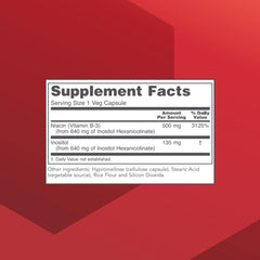 Niacin 500mg hexanicotinate capsules