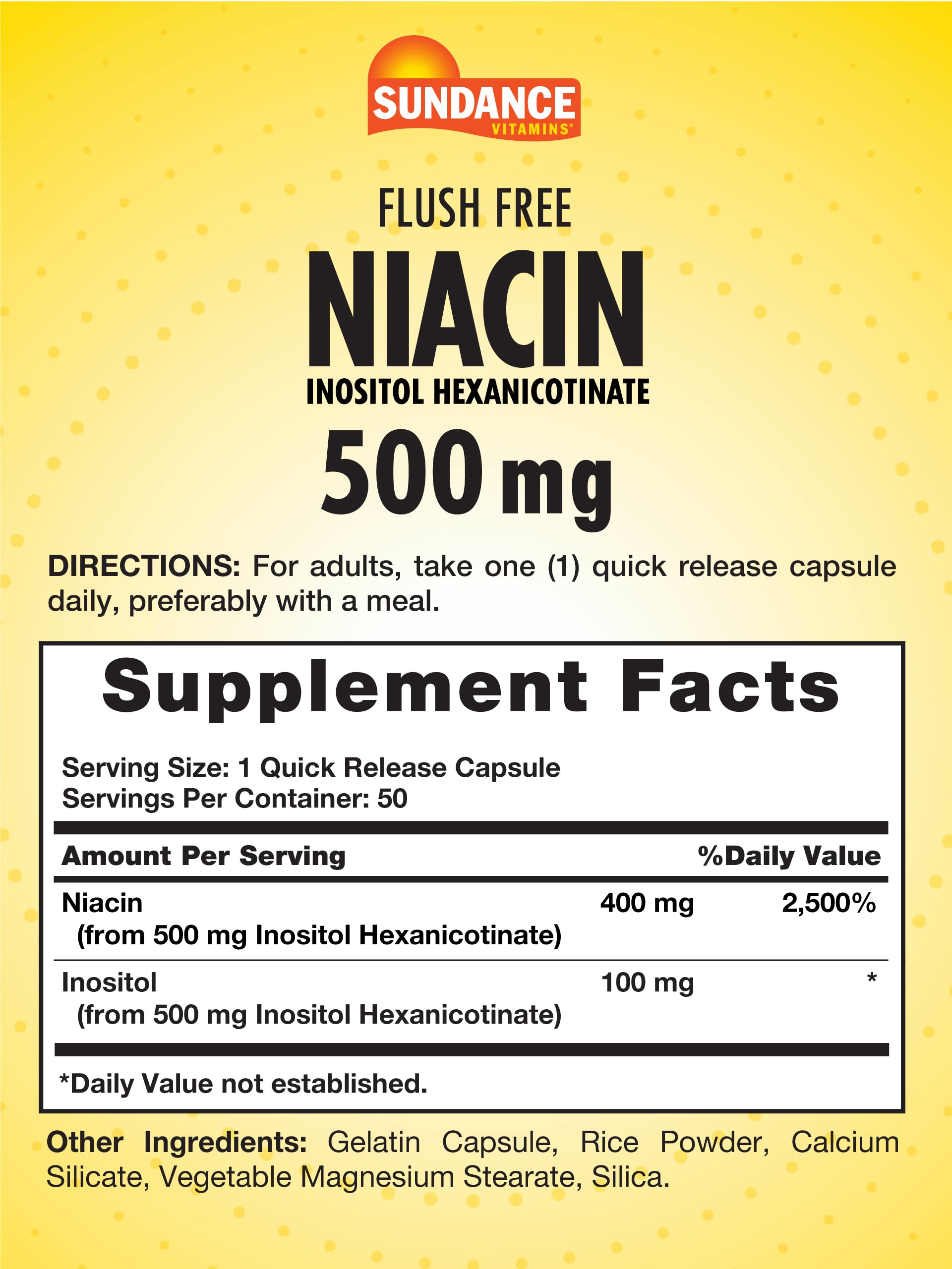 Graphic showing Niacin (Inositol Hexanicotinate) structure