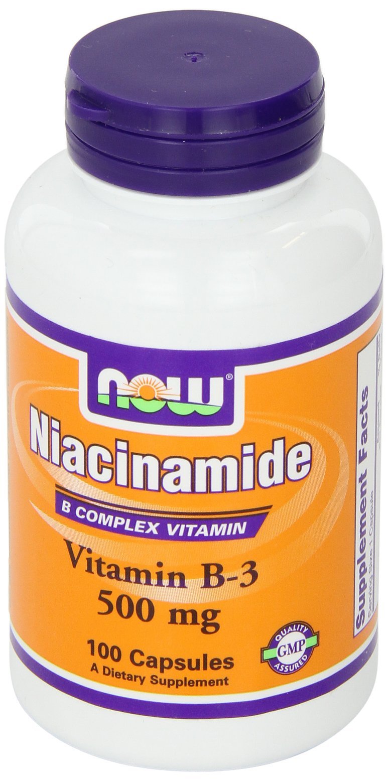 Two bottles of Niacinamide 500mg 100 capsules each (pack of 2)