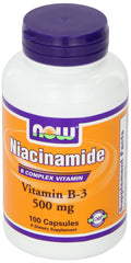 Two bottles of Niacinamide 500mg 100 capsules each (pack of 2)