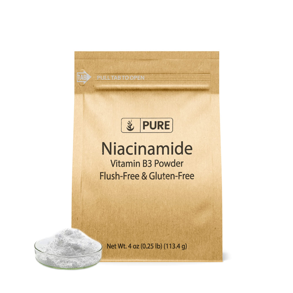 Niacinamide powder 4oz bottle - front view