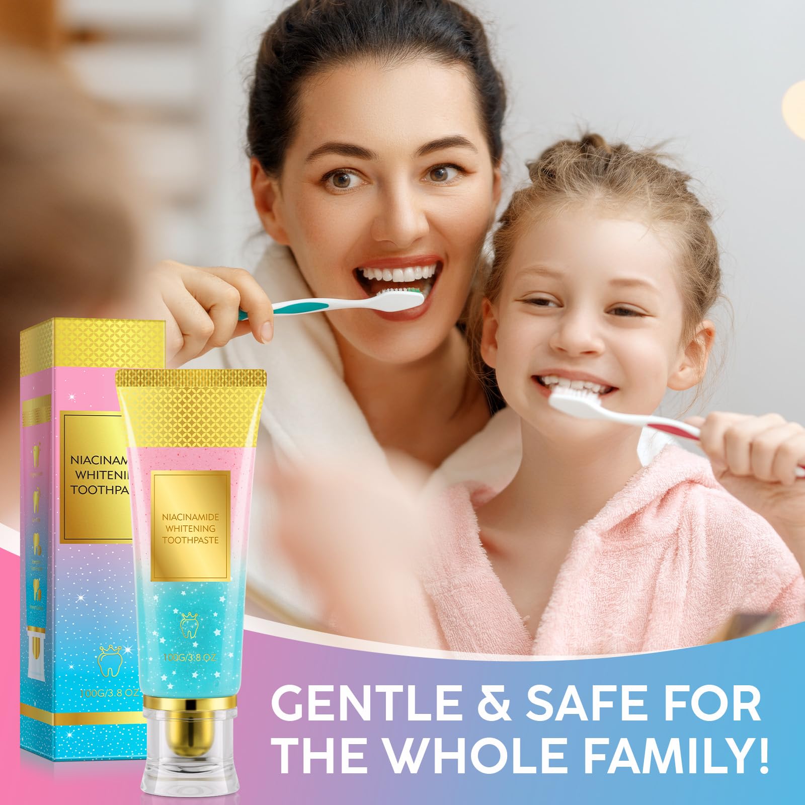 Fluoride-free toothpaste for sensitive teeth