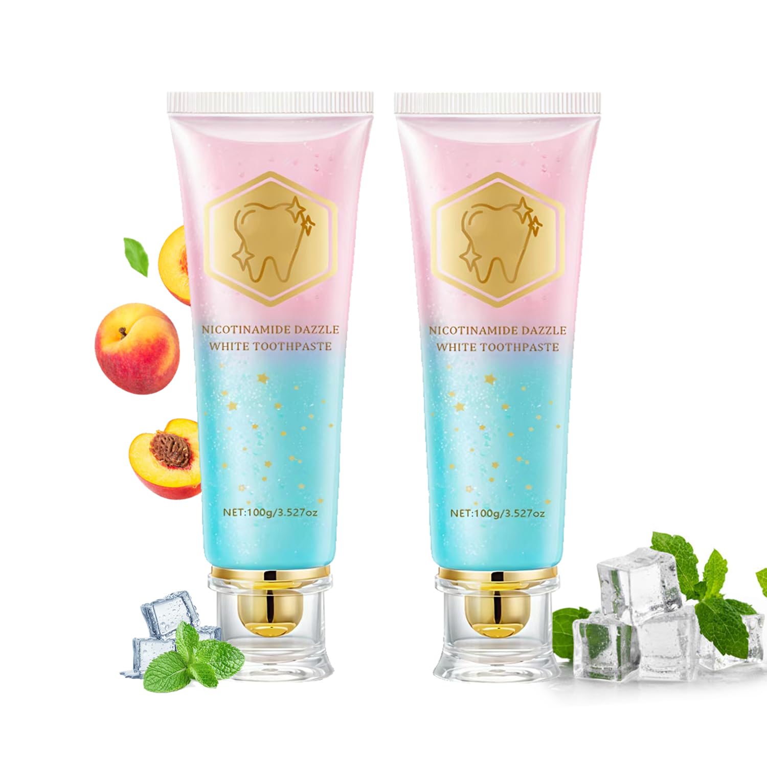 Two-pack Niacinamide Whitening Toothpaste product shot