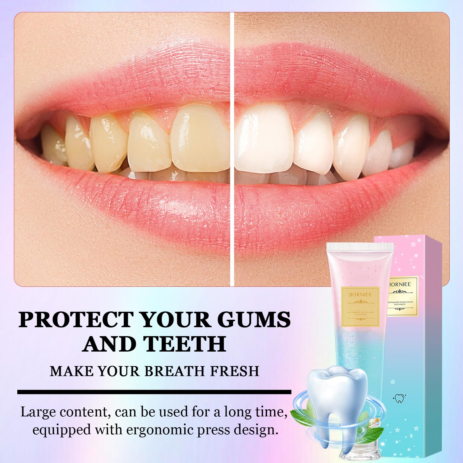 Gentle daily-use toothpaste for sensitive teeth