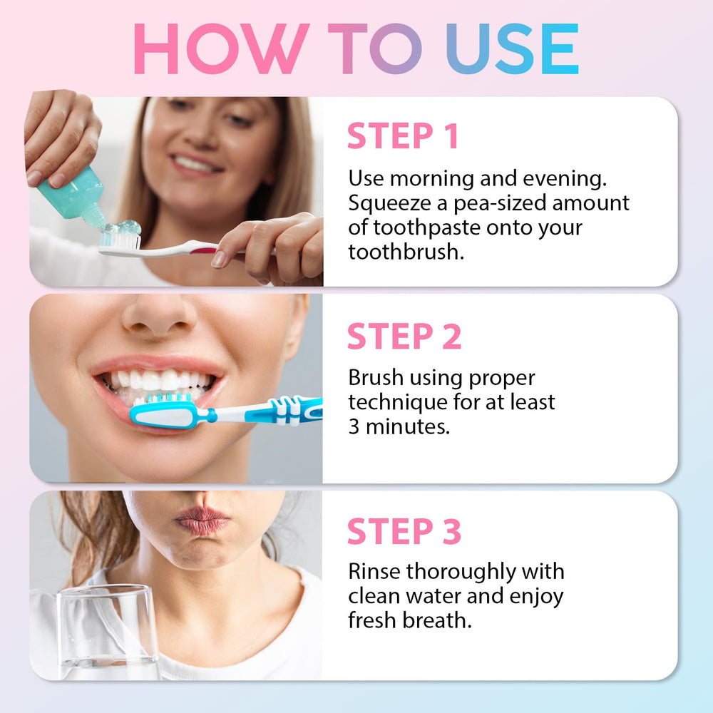 Fresh breath concept with Niacinamide toothpaste