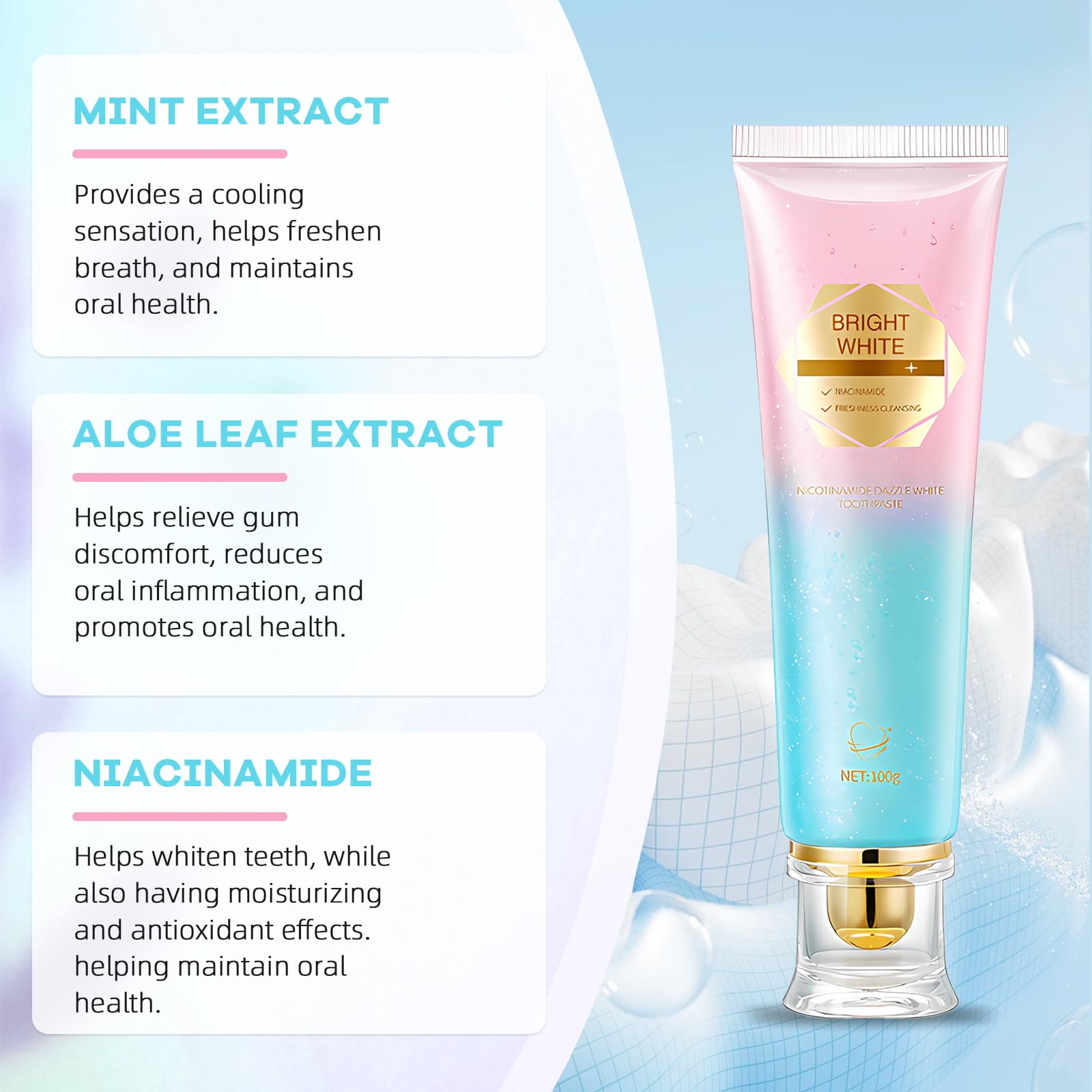 Whitening effect demonstrating stain removal