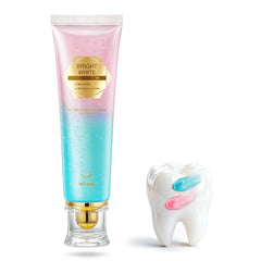 Niacinamide whitening toothpaste tube on white background