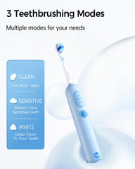 Blue Nicedae S7 sonic electric toothbrush front view