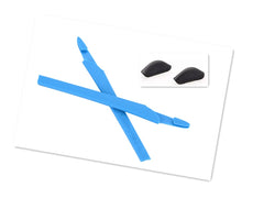 NicelyFit Oakley Crosslink temple arm socks and nose pads kit in blue
