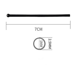 Glasses with NicelyFit ear socks installed on thin metal temples (TT004 Black)