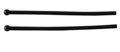 NicelyFit silicone ear socks tips sleeves for thin metal temple eyeglasses TT004 - black - image 2