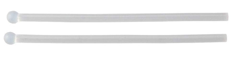 NicelyFit silicone ear socks for thin eyeglass temples TT004 transparent - front view