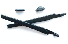 Top-quality skin-friendly silicone temple socks and nose pads for Crosslink, easy installation in black.