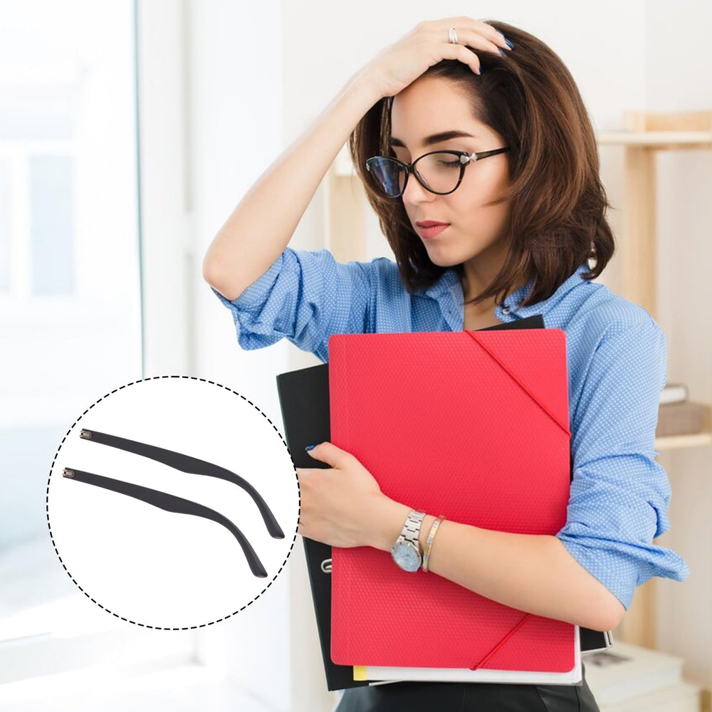 Black replacement temple arms for most glasses