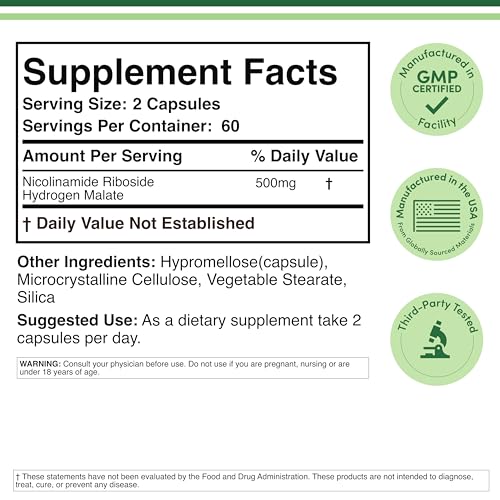 Close-up of Nicotinamide Riboside capsules