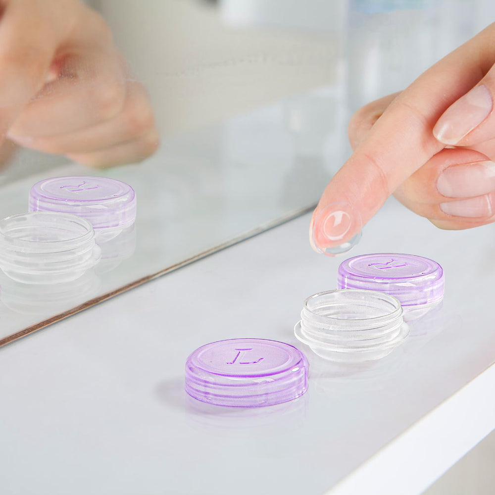 Pink Nicunom contact lens case