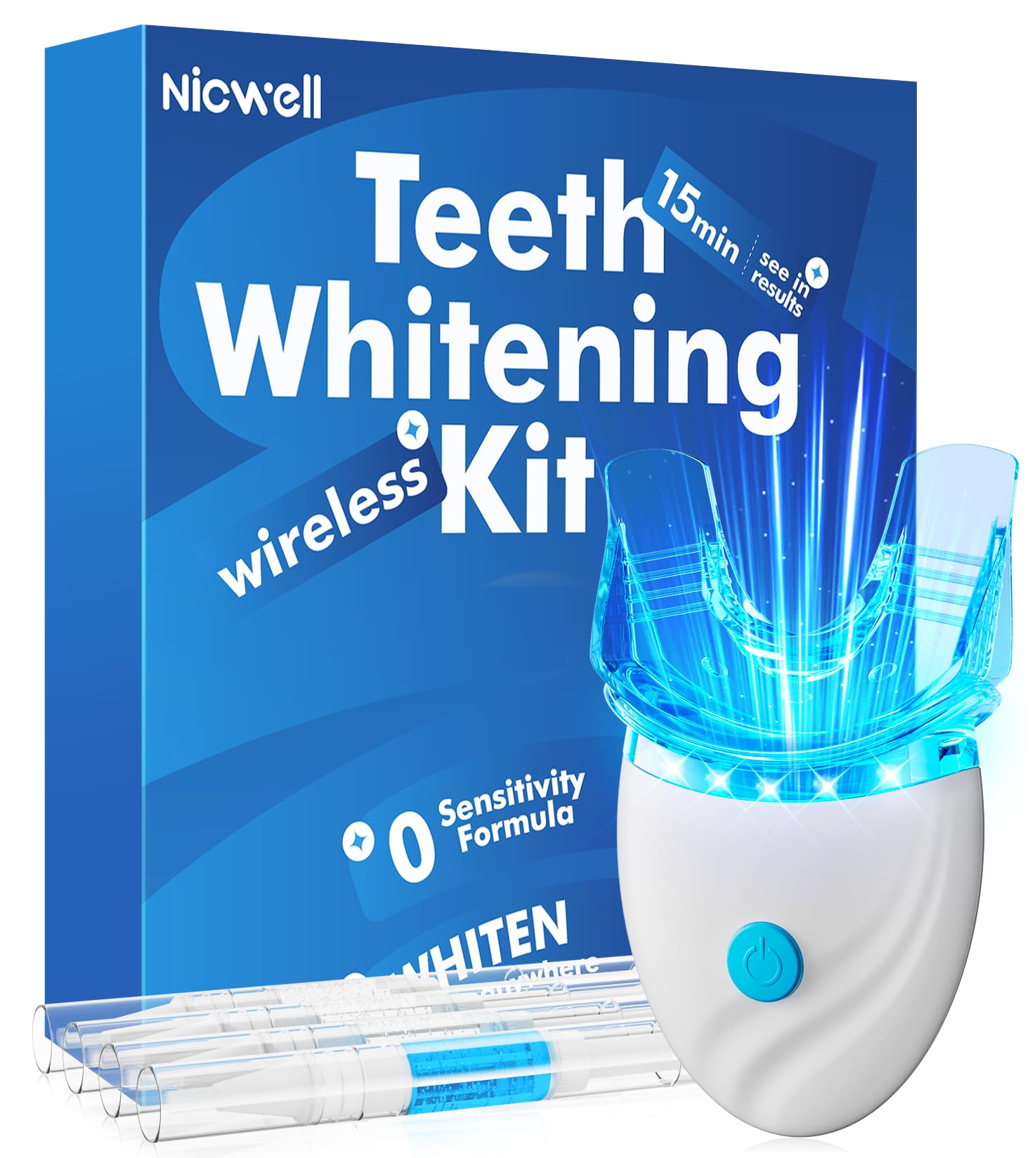 Nicwell Teeth Whitening Kit with LED light