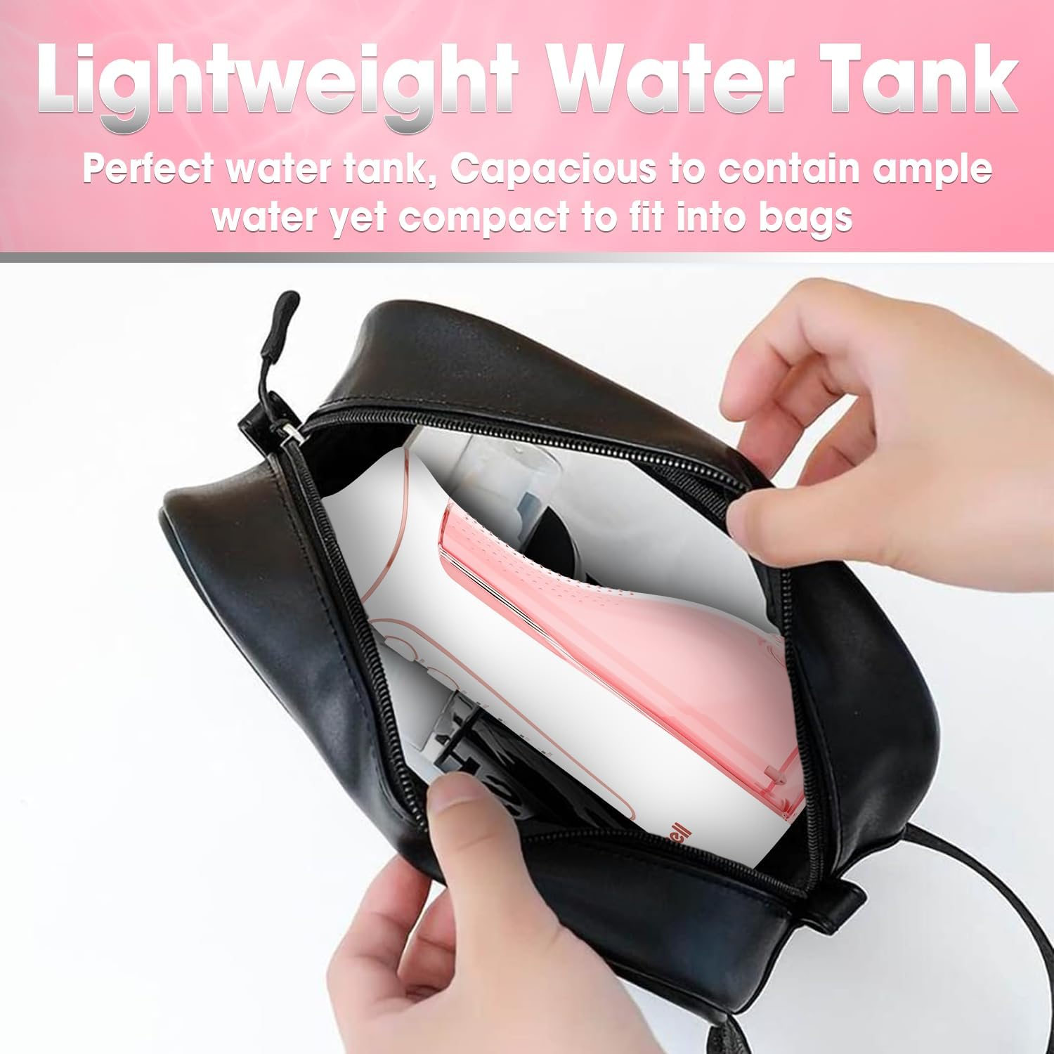 Portable Nicwell dental flosser with travel case