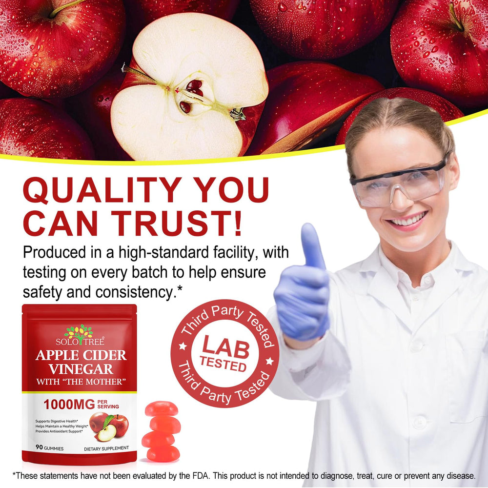 Gummy bottle label displaying vegan, non-GMO, gluten-free claims