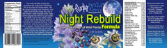 Night Rebuild packaging and branding