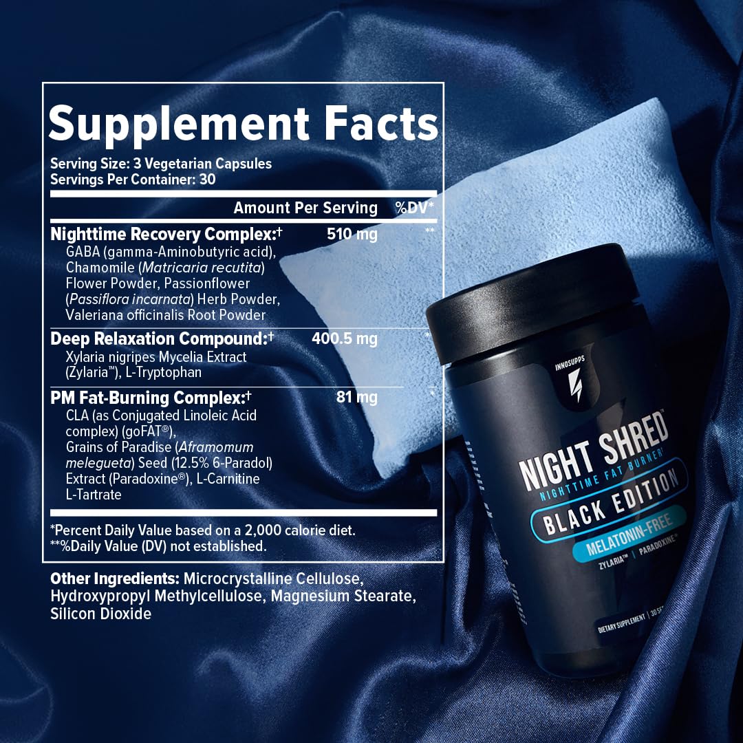 Night Shred capsules inside the bottle