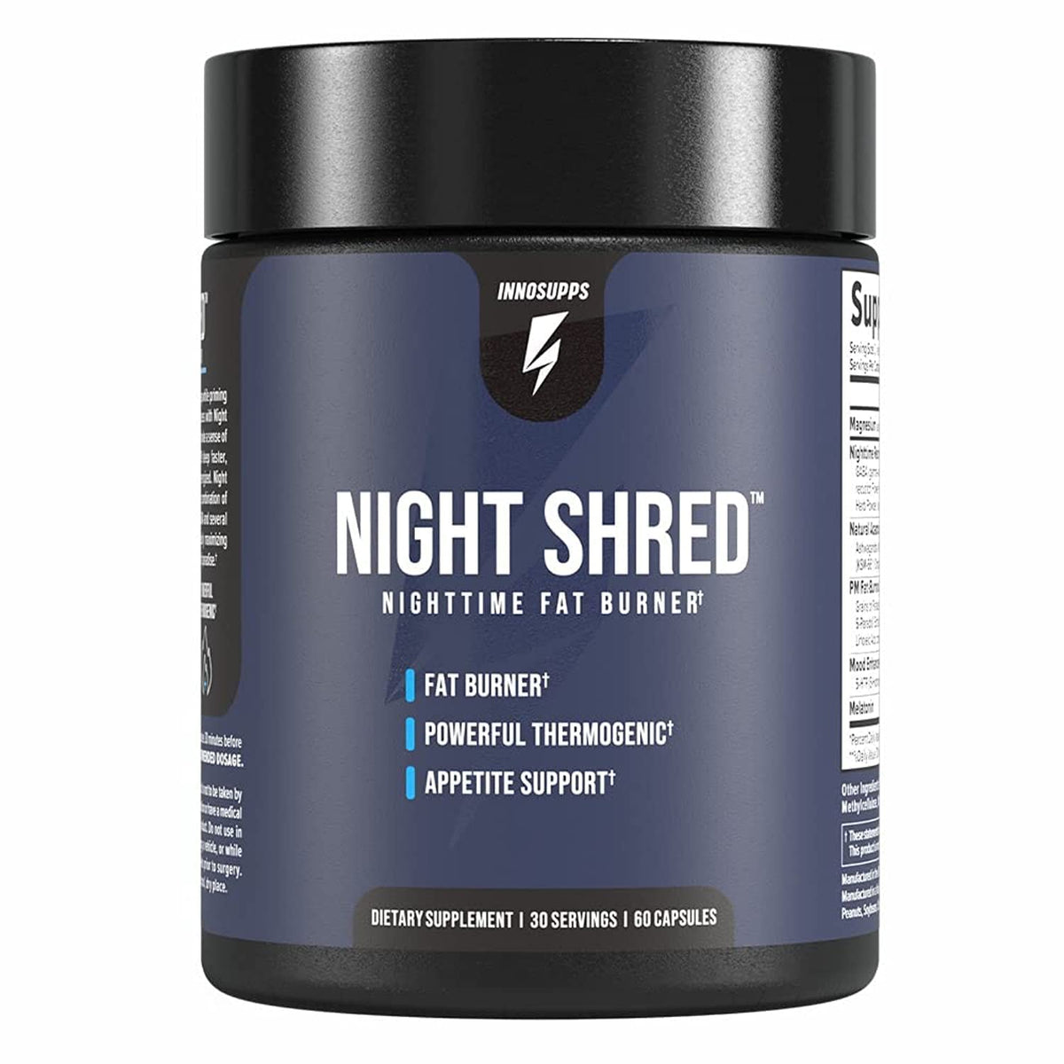 Night Shred Fat Burner bottle and capsules
